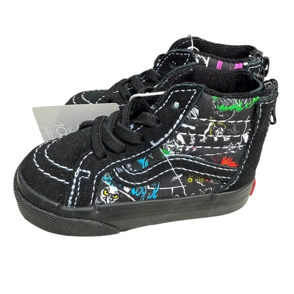 Disney Villains Vans Sk8-Hi Zip Toddler‎ 4C Shoes Mickey Mouse 100th Anniversary